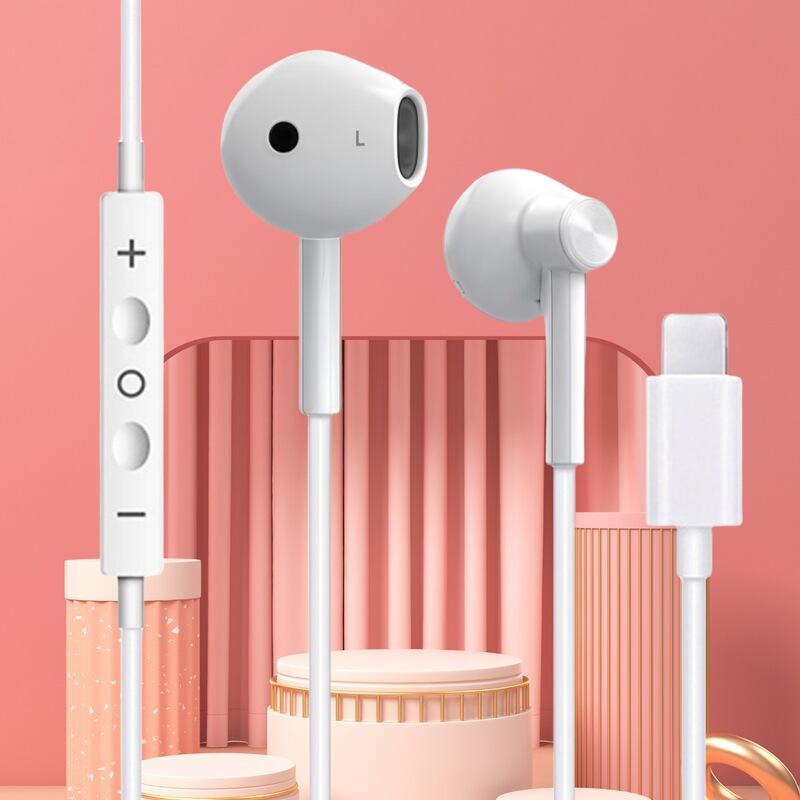 Applicable to Apple Wired Headset iphone14pro/13/12/11/XR/7/8max Flat Head Mobile Phone Original