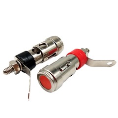 Nickel-plated push-type large spring terminal speaker amplifier spring self-locking socket push-type terminal block