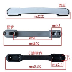 行李箱配件拉杆箱手提把手提手箱包維修下沉圓頭拎手獨立站跨境熱