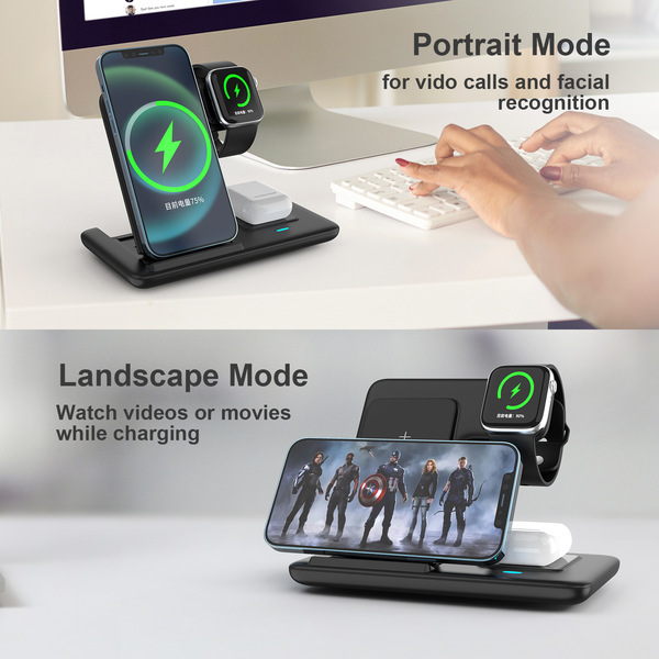 Foldable wireless charger