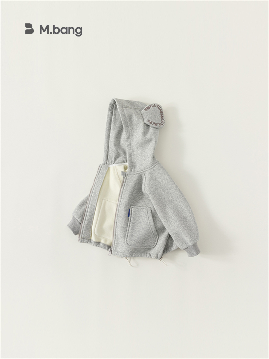 Yibao, ropa para niños, primavera y otoño, ropa para niños, cárdigan, tops para niños, ropa para niños, chaqueta con capucha para niñas de estilo coreano