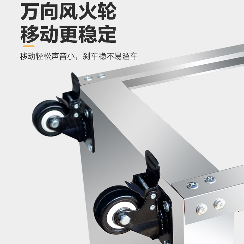 Herramienta de reparación de automóviles de tres capas de mantenimiento de dirección silenciosa rueda de freno herramienta de almacenamiento de automóviles gabinete de piezas de múltiples capas soporte de exhibición de automóviles