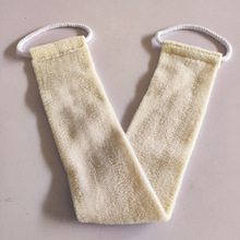 PP丝搓澡巾搓背带塑料丝拉背条沐浴提花浴巾长条尼龙拉环搓背浴条