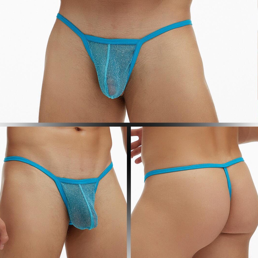 Comercio Exterior de Europa y América ropa interior GAY hombres perspectiva europea y americana bolsa malla fina cintura baja sola camiseta pantalones más tamaño E080