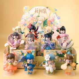 新款若来Nanci囡茜花间集系列盲盒可爱动漫周边手办公仔生日礼物