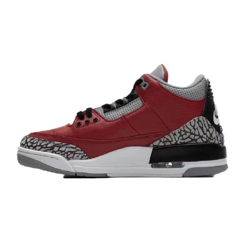 莆田靴工場国境を越えた直接供給 aj3 藤原ヒロシ ホワイトセメント ホワイトキャット クロワッサン 3 男女兼用カジュアルバスケットボールシューズ|undefined