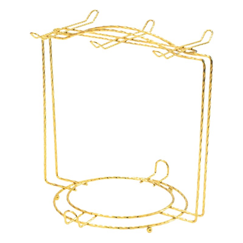 Light Luxury Iron Coffee Cup Hanger Stainless Steel Metal Rack Kitchen Storage Rack Coffee Cup 6 Cup 6 Plate Hanging Cup Saucer Rack