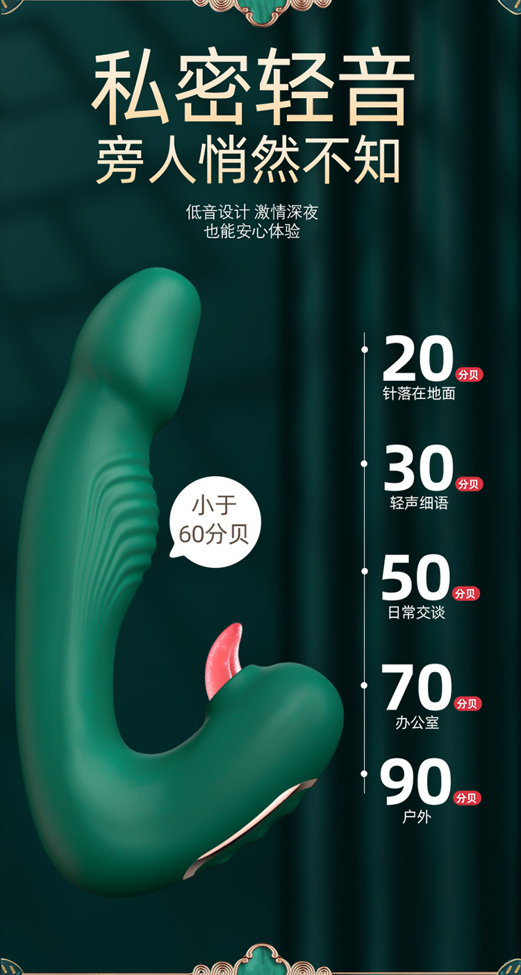 Jiuai Av Stick Vibrator Telescopic G-spot Massager with Strong Vibration, Electric Button Control — detail image 28