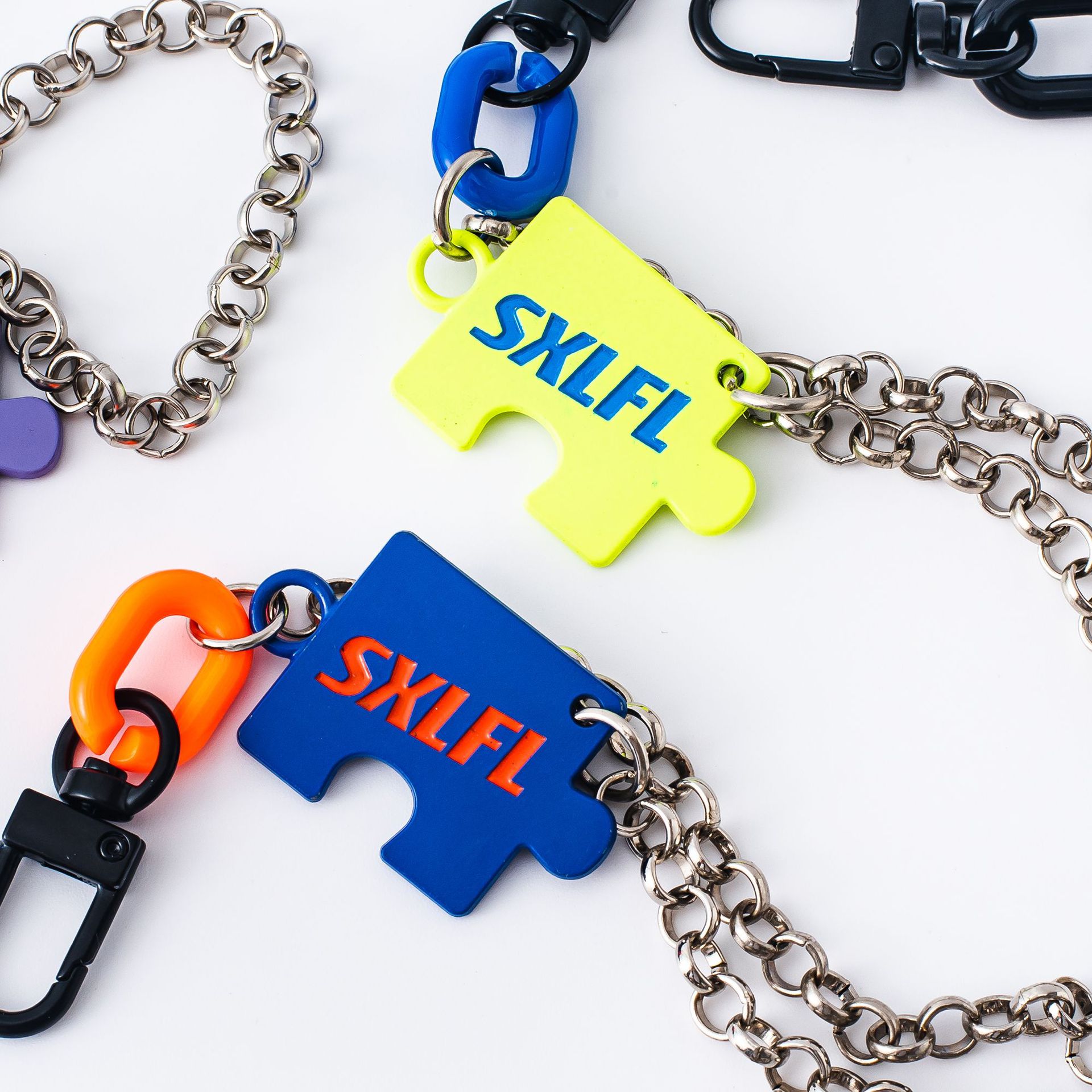 挂件U钩拼图块链条1