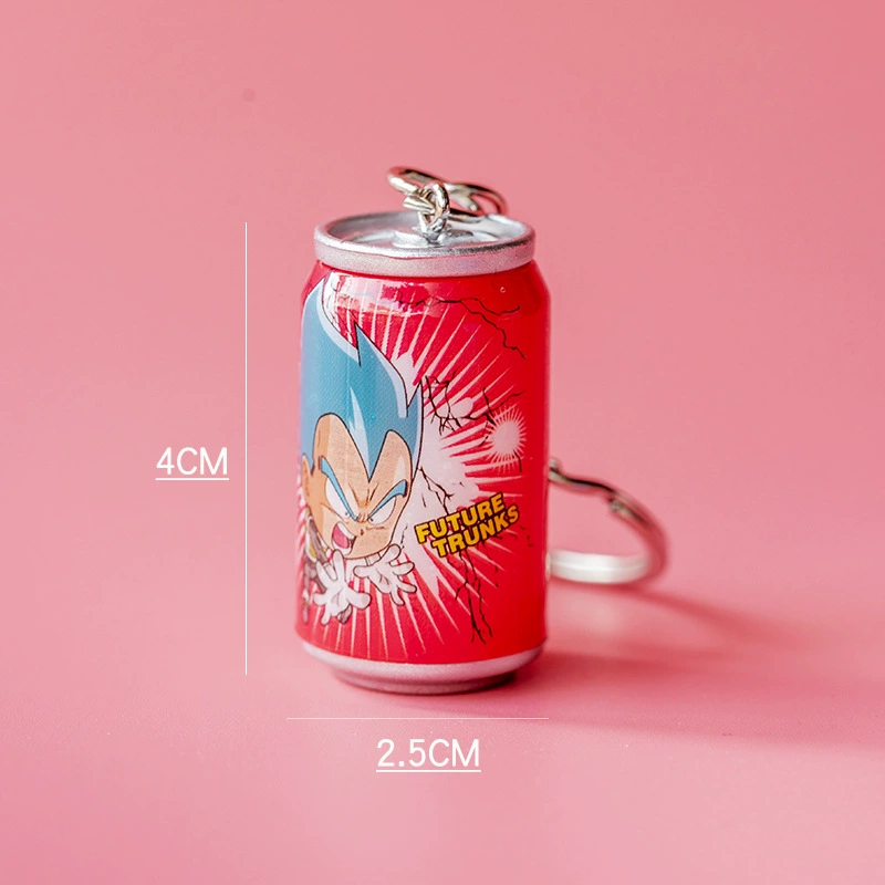 Simulation easy tank shape mini beverage bottle keychain pendant scan code small gift activity promotes beer bottles