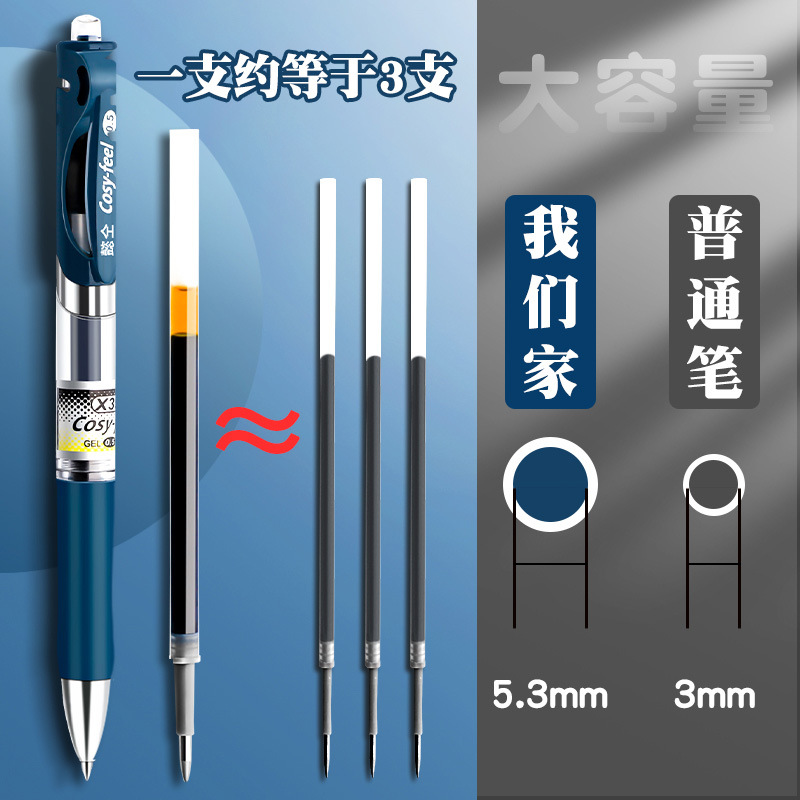 Azul Negro gel pluma de tinta azul médico receta pluma de tinta azul enfermera prensa firma pluma estudiante médico azul negro pluma