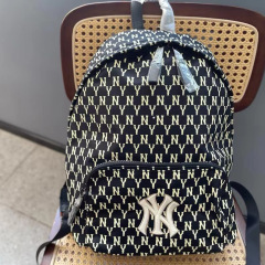韓国 mlb 新しいレトロ老眼プリント多用途バックパック男性と女性のためのカジュアル大容量バックパック学生スクールバッグ