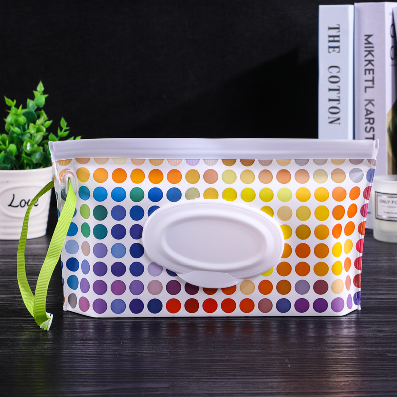 Bolsa de toalla suave de algodón al por mayor bolsa de tejido húmedo EVA protección del medio ambiente máscara bolsa de almacenamiento de viaje impermeable a prueba de humedad portátil