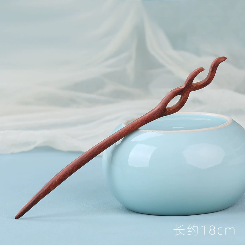 Современная китайская шпилька для волос из сандалового дерева, Hanfu, аксессуар для волос, чаджан, зажим для волос, простой и элегантный дизайн