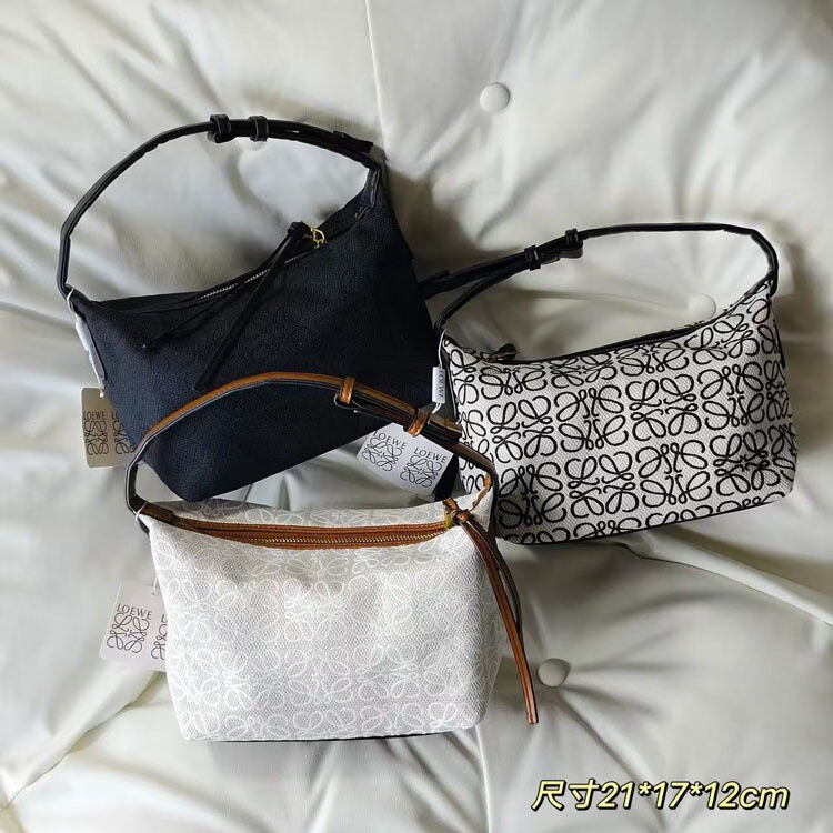 Luo Yi's New Model Wei Lew Lunch Box Bag with Jacquard Embroidery, Versatile Trendy Underarm Shoulder Bag for Women, Handbag