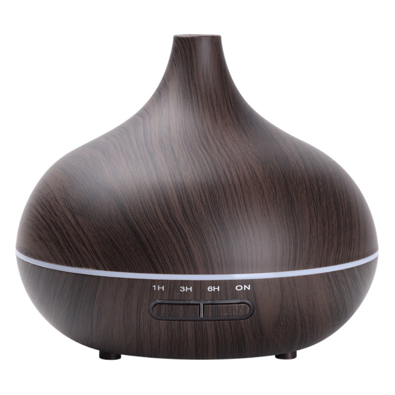 Cross-Border Essential Oil Aroma Diffuser with Large Mist Output, Silent Household Humidifier, Small Onion Wood Grain Aroma Diffuser with Automatic Fragrance Spray