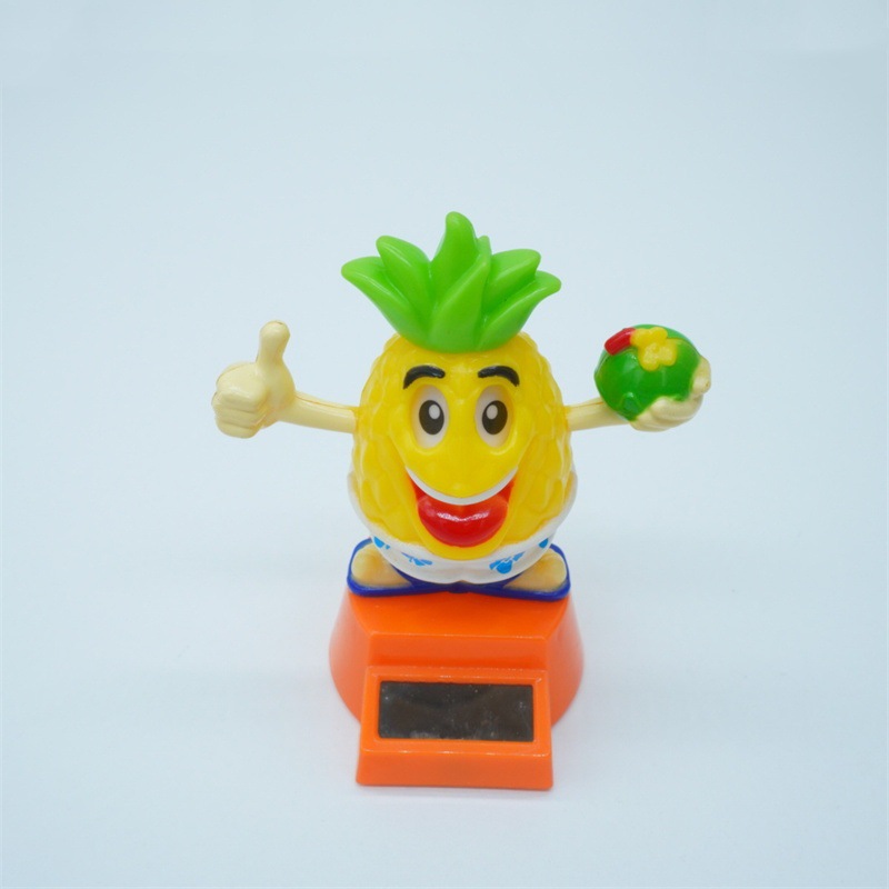 太阳能摆件菠萝头摇头公仔卡通礼物儿童跨境内饰创意内饰汽车用品详情21