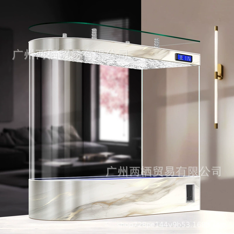 Аквариум для гостиной, разделитель для входа, экологичный интегрированный самокачественный аквариум для золотых рыбок