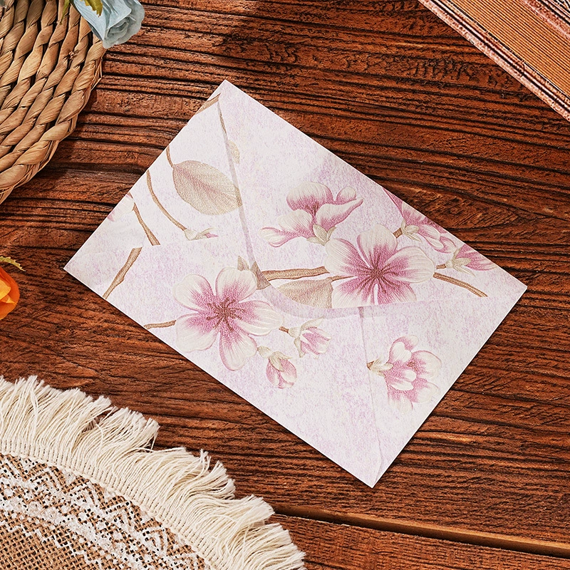 Retro space-time cloud brocade 3D envelope, small size, B6, trial pack, elegant floral design, 优耐
