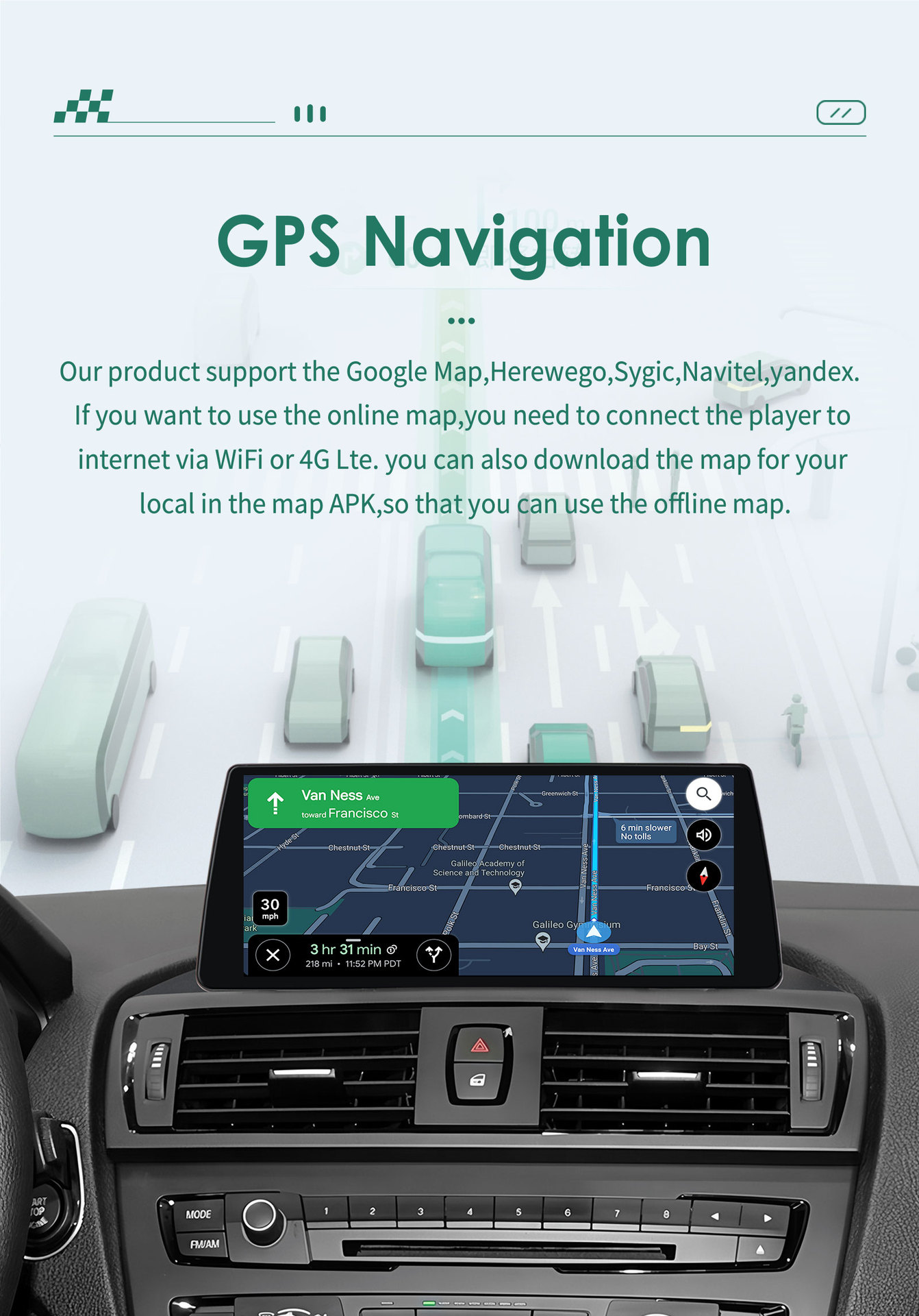 10.25inch Hd Large Screen Suitable for 12-16 Bmw 1 Series F20 F21 Android Car Navigator Gps