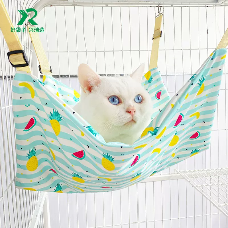 不粘毛易打理猫吊床挂窝宠物猫笼吊篮悬挂式猫窝猫秋千猫咪吊床夏