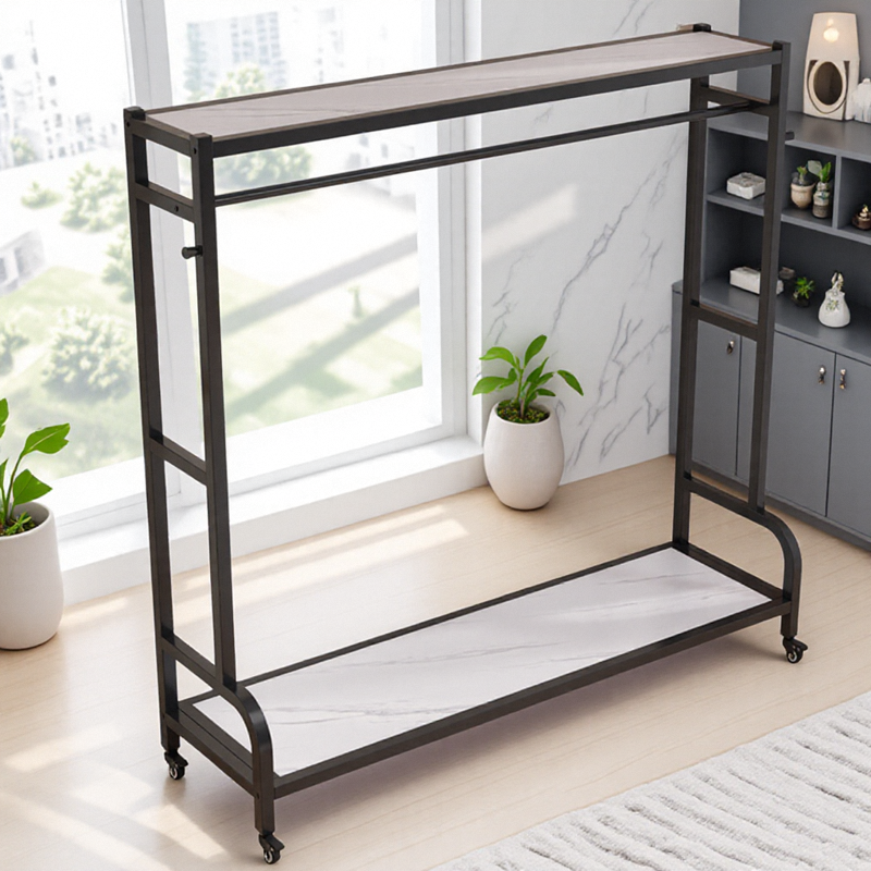 Minimalist Clothes Hanger Indoor Reinforced Clothes Drying Rack Removable Bedroom Clothes Rack Commercial Household Floor-Standing Coat Rack