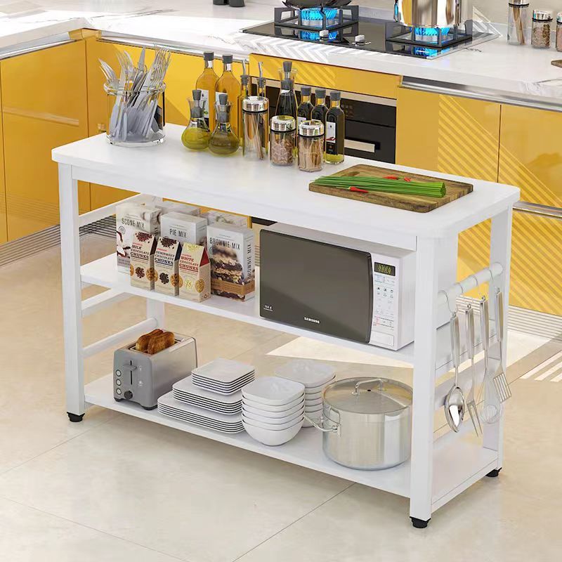 Factory Ready Stock, Quick Delivery, Kitchen Floor-Standing Storage Rack, Multi-Functional Simple Cooking and Chopping Table, Multi-Layer Sideboard 2