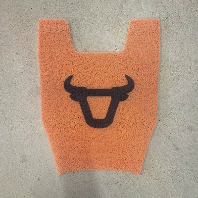 Electric vehicle foot mat — Special Foot Mats, Electric Vehicle - mavericks-nxt2025-without-side-steps-orange-bull-head