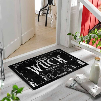 Avtomobil döşəmə paspasları – Pumpkin Head Mat Carpet - rzxx-gothic-black-magic-series-6-40-60cm-skin-friendly-suede