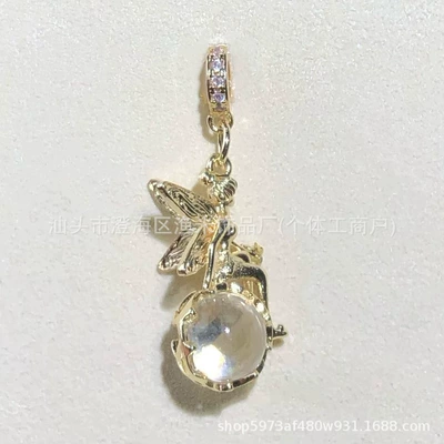 Crystal DIY Accessories Fairy Goddess: Zərgərlik ara hissələri - golden-white-elf-goddess