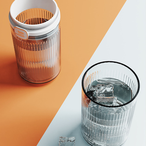 Light Luxury Travel Toothbrush Cup, High-End Beauty Couple's Brushing Cup, Transparent Toothpaste & Toothbrush Cup, Portable & Shockproof Travel Mug