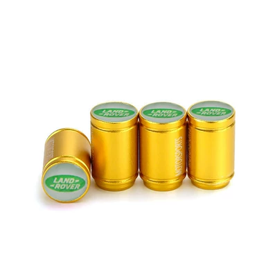 valve, cap aluminum alloy Discovery Sports version - frosted-gold-land-rover-4-green-label
