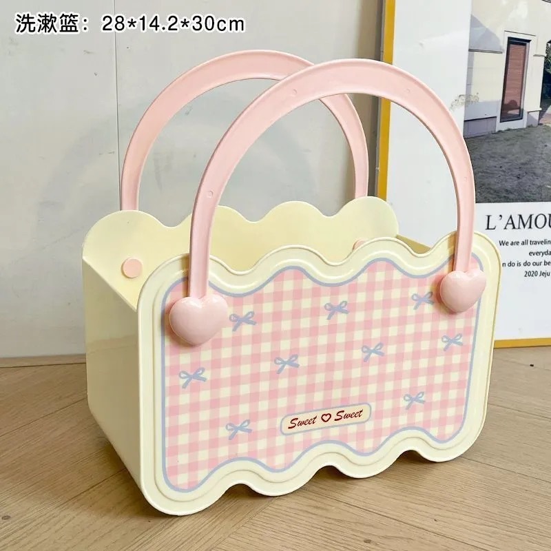 宿舍必备洗漱套装大学生住校开学宿舍好物女洗澡用品塑料手提桶盆|undefined