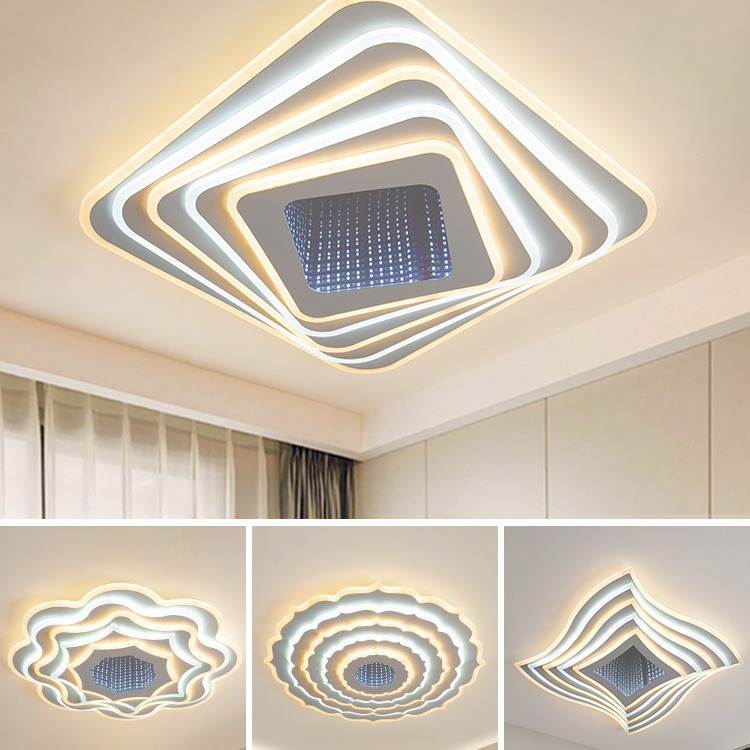 Lámpara de techo LED transfronteriza, luz inteligente para dormitorio principal, luz de habitación nueva que ahorra energía, lámparas nórdicas modernas y sencillas