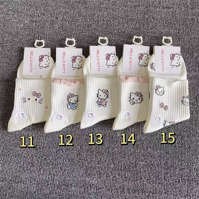 女款秋冬季中筒防臭透气可爱卡通日系中长袜白色ins学生秋季袜子|undefined