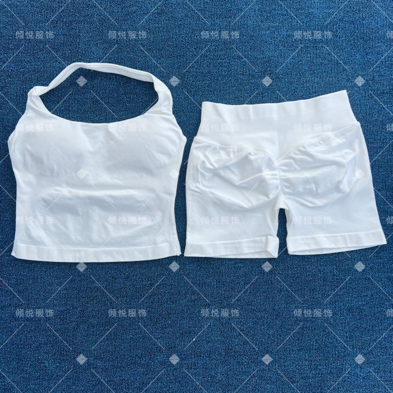 AliExpress venta caliente DFYNE nuevo fitness yoga traje deportivo chaleco halter sujetador pantalones cortos traje mujer