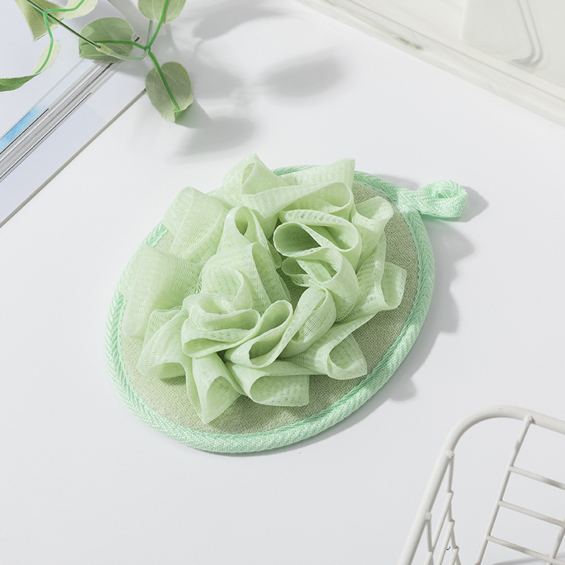 Toalla de baño simple de estilo japonés Toalla de baño lisa Bola de baño de espuma suave Baño Frotar Guantes de baño al por mayor