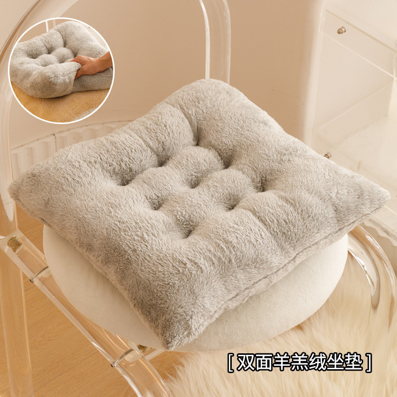 Double-sided sherpa-light gray