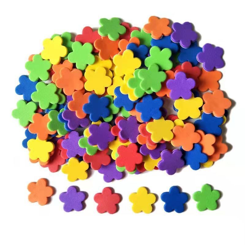 幼儿园表扬泡沫贴纸小红花奖励贴评比栏鼓励孩子手工diyeva小贴画