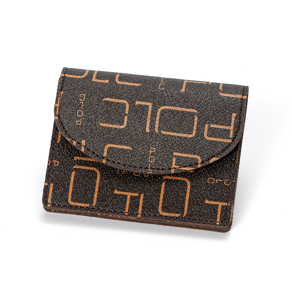 POLC nuevo paquete de tarjetas, monedero transfronterizo para mujer, versión coreana del paquete de tarjetas multifuncional compacto de alta gama, monedero al por mayor