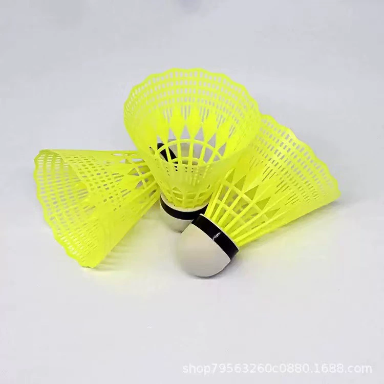 Нейлоновый прочный бадминтон, 6 упаковок, 12 упаковок, нейлоновый мяч, пластиковый мяч, студенческий бадминтон для тренировок в помещении и на открытом воздухе