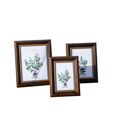 American photo frame setting table 6 inches 7 inches 8 inches 10 12 inches A4 retro photo frame wall hanging children photo frame photo frame wholesale