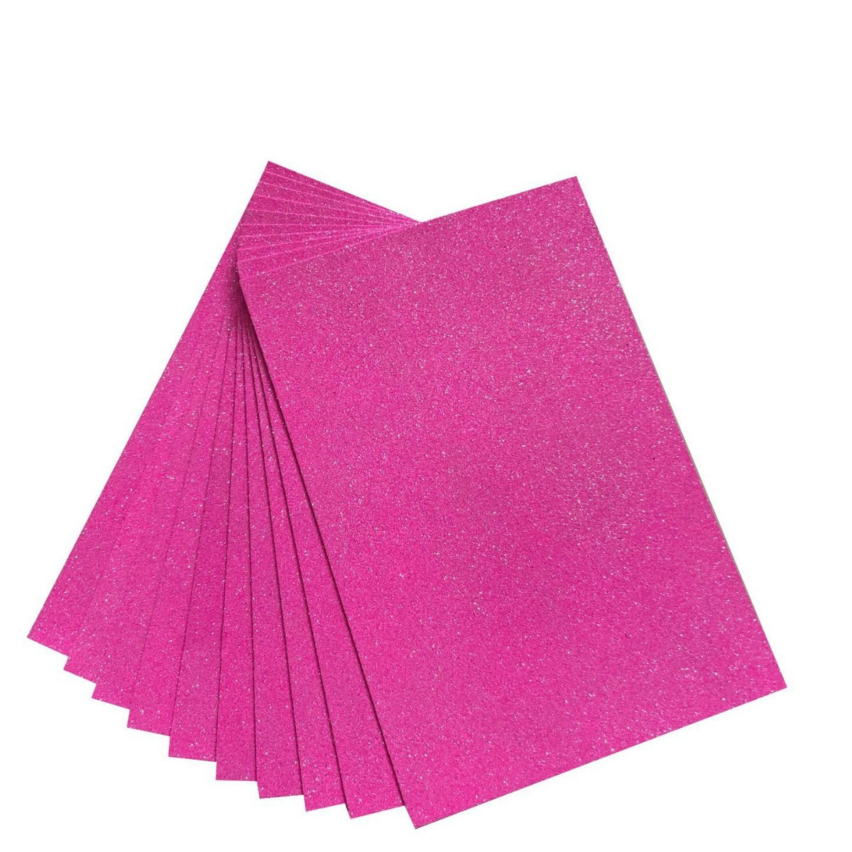 Hojas de Goma EVA con Purpurina A4 de Papel Estucado Autoadhesivo, Brillante para Manualidades y Bricolaje