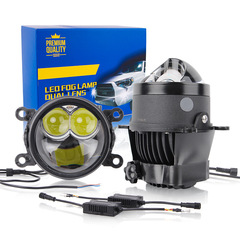 3inch ペアの直接レーザーフォグランプレンズ車 LED フロントフォグランプ修正された遠近統合超高輝度レーザーフォグランプ