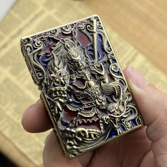 佐羅zorro煤油打火機創意齊天大聖重盔甲機老式復古浮雕防風耐用