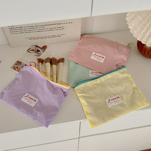 2025 New Portable Clutch Bag Storage Bag Small Bag Lipstick Bag Travel Toiletry Bag Thin Cosmetic Bag Women's Large Capacity