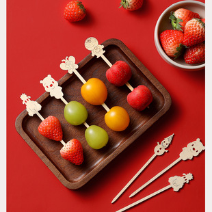 Mini Candied Hawthorn Skewers Bamboo Sticks Fruit Skewers Bamboo Sticks Stall Making Materials Tools