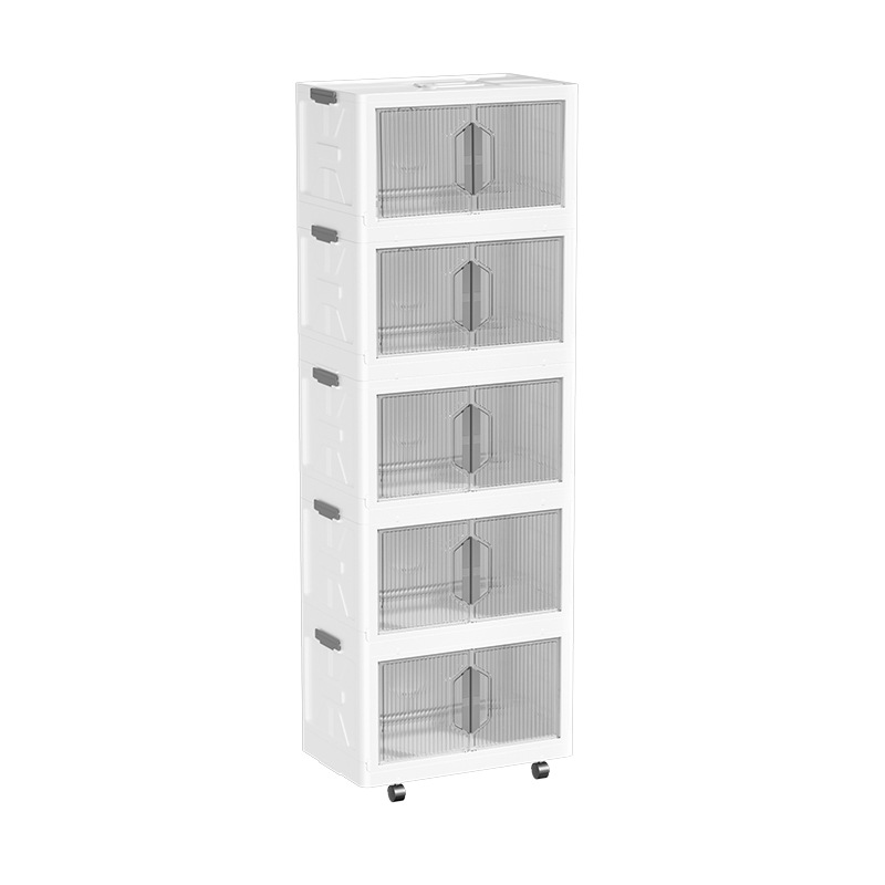 Gabinete de almacenamiento plegable, gabinete de almacenamiento, caja de almacenamiento multicapa de plástico, gabinete de armario, gabinete de almacenamiento de múltiples capas, lote inicial de una pieza