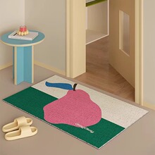 卡通風家用玄關進門墊刮泥蹭土入戶門地墊耐臟pvc絲圈地墊可定制