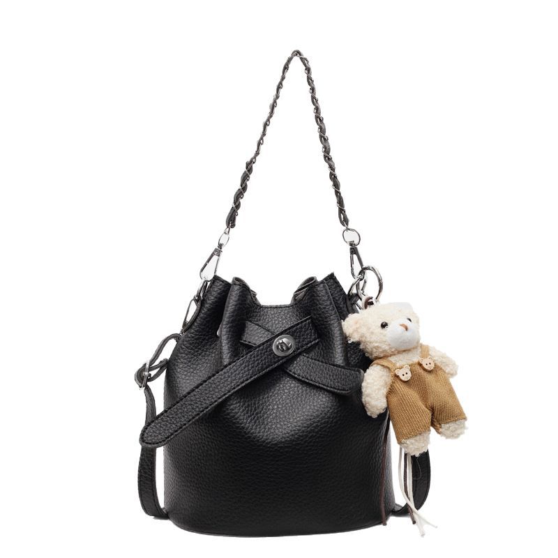 2025 nuevo estilo estilo caliente bolso de cubo coreano bolso de hombro de alto valor para mujer bolso de mensajero simple casual de todo fósforo